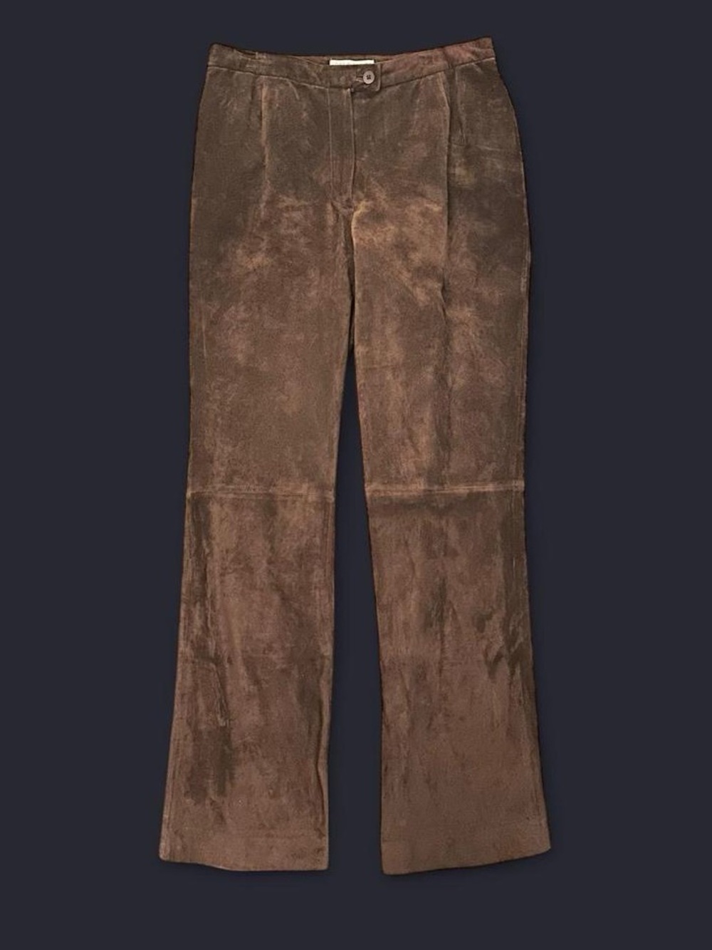 🔥 100% LEATHER Lord & Taylor Petites Suede Trousers NWT